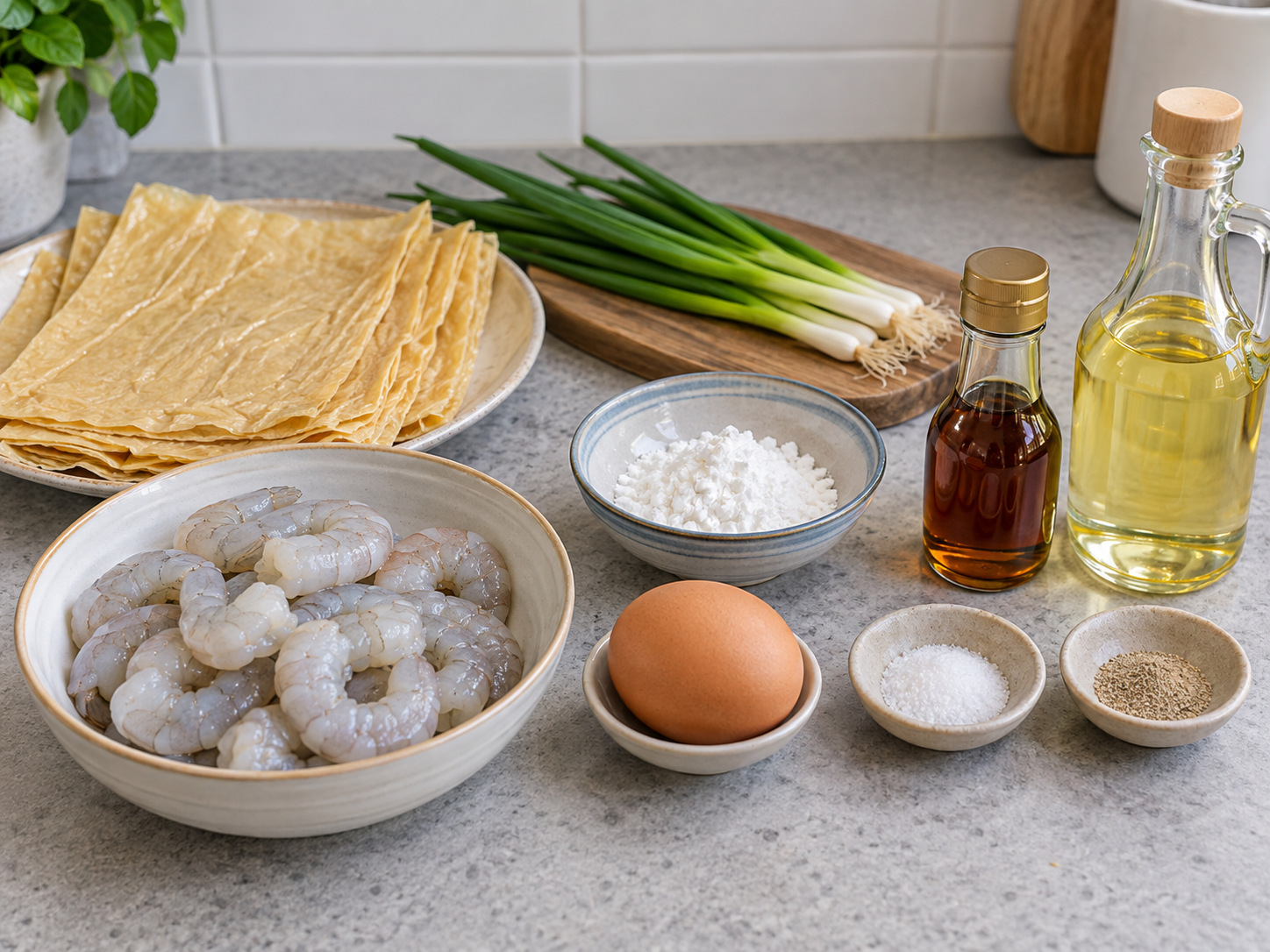 Lumpia Kulit Tahu Isi Udang Renyah ala Kanton — bahan