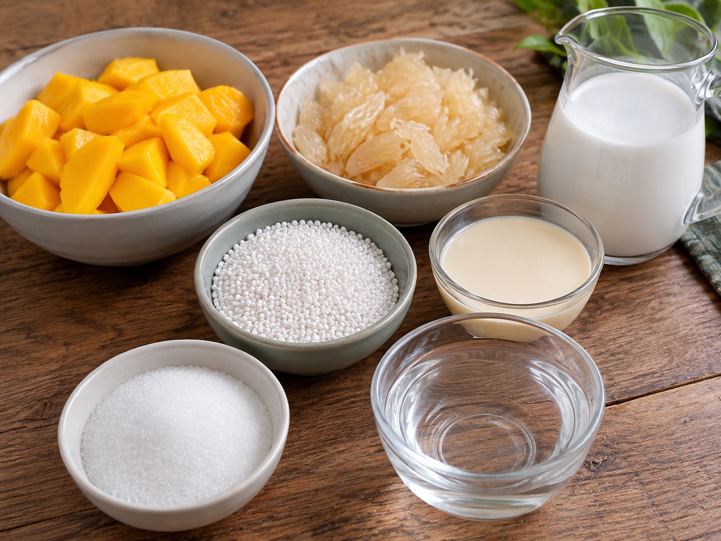 Hong Kong Mango Pomelo Sago — ingredients