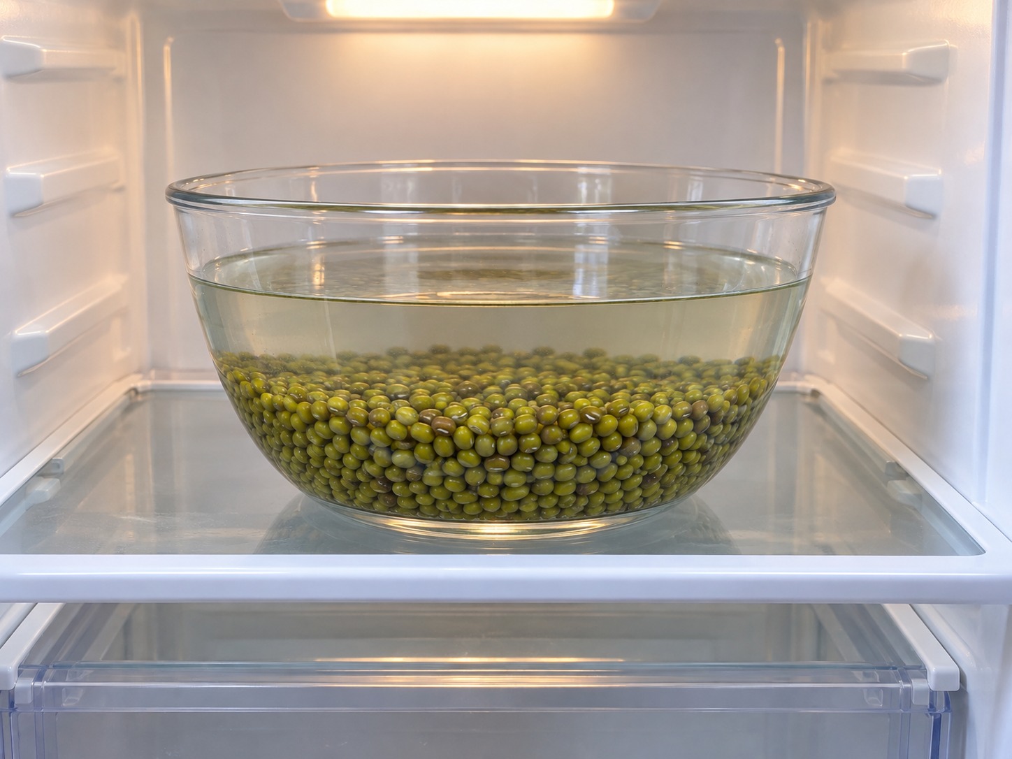 Mung Bean and Kelp Sweet Soup — Soak beans in ample water in the fridge for two hours