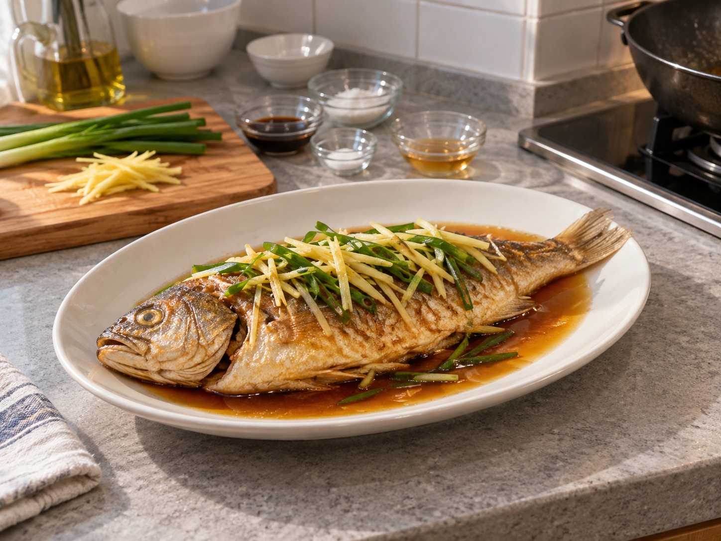 Cantonese Pan-Fried Yellow Croaker — natapos na ulam