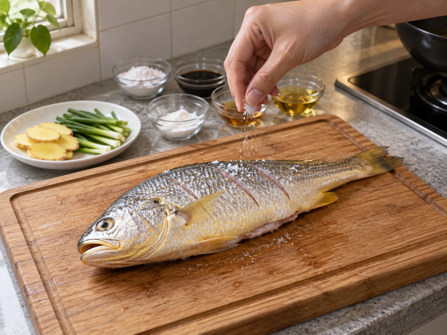 Cantonese Pan-Fried Yellow Croaker — Asinan ang isda