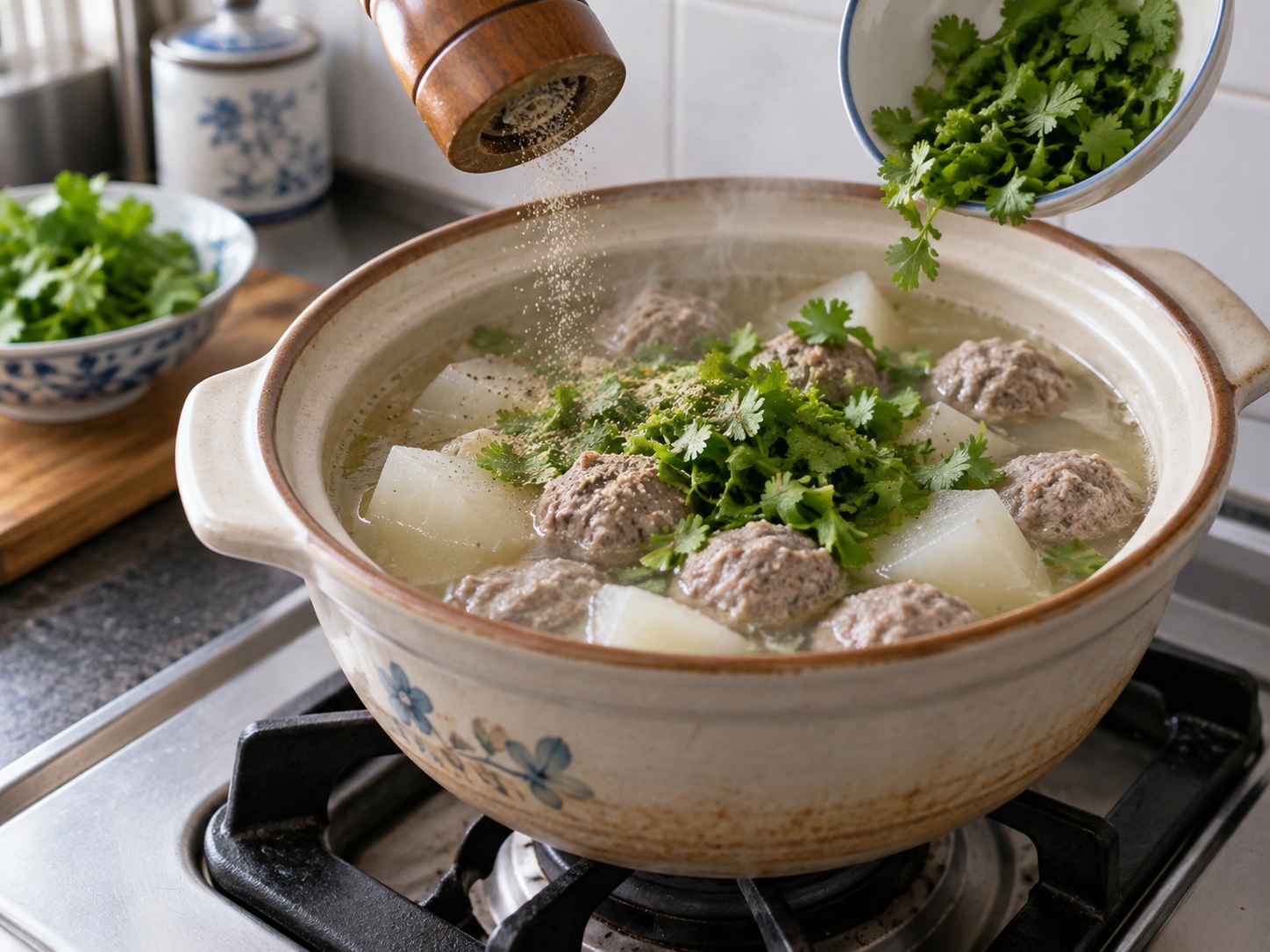 Cantonese na Sabaw ng Labanos at Beef Ball — Timplahan