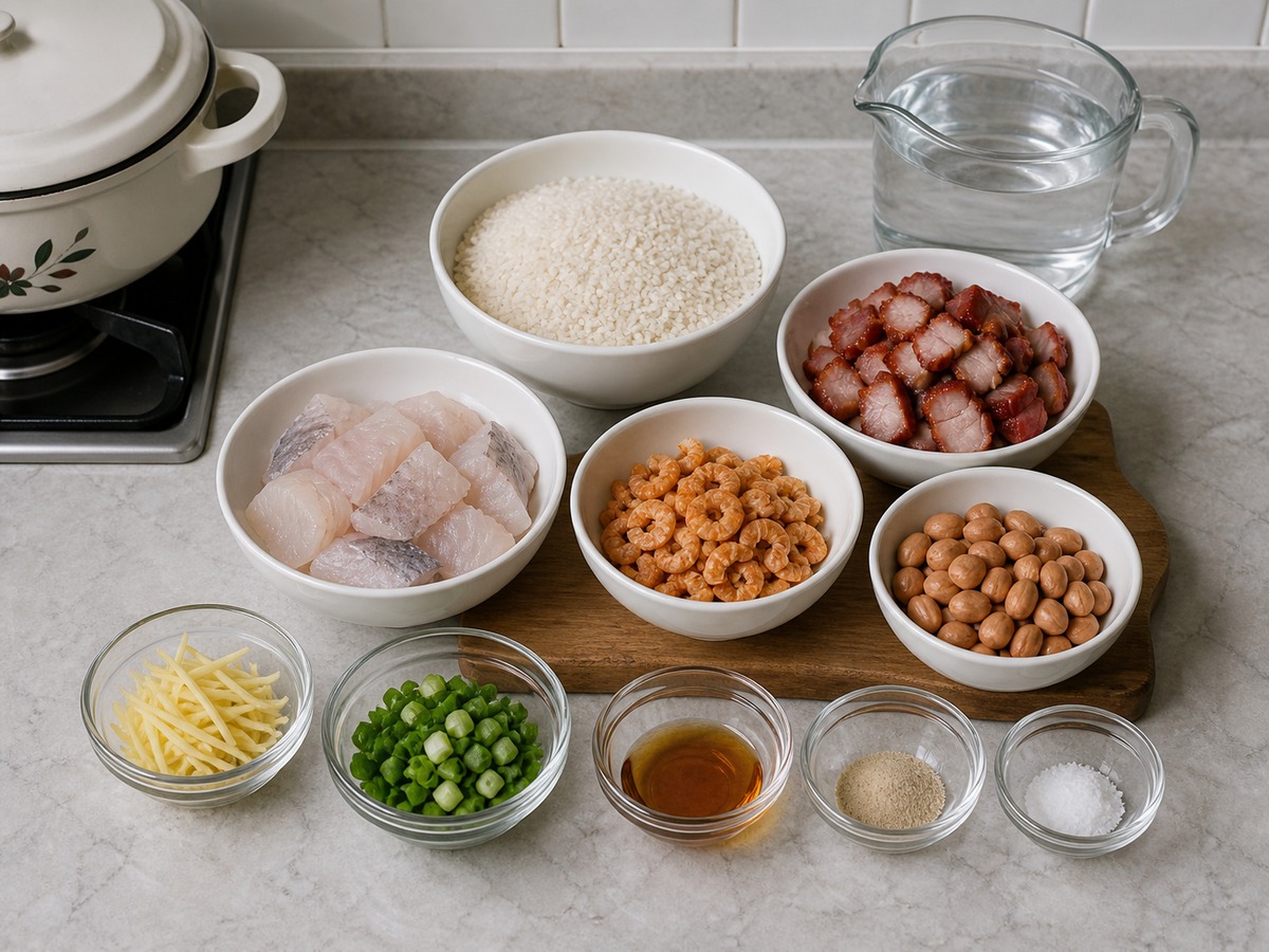 Cantonese Sampan Congee — ingredients overview