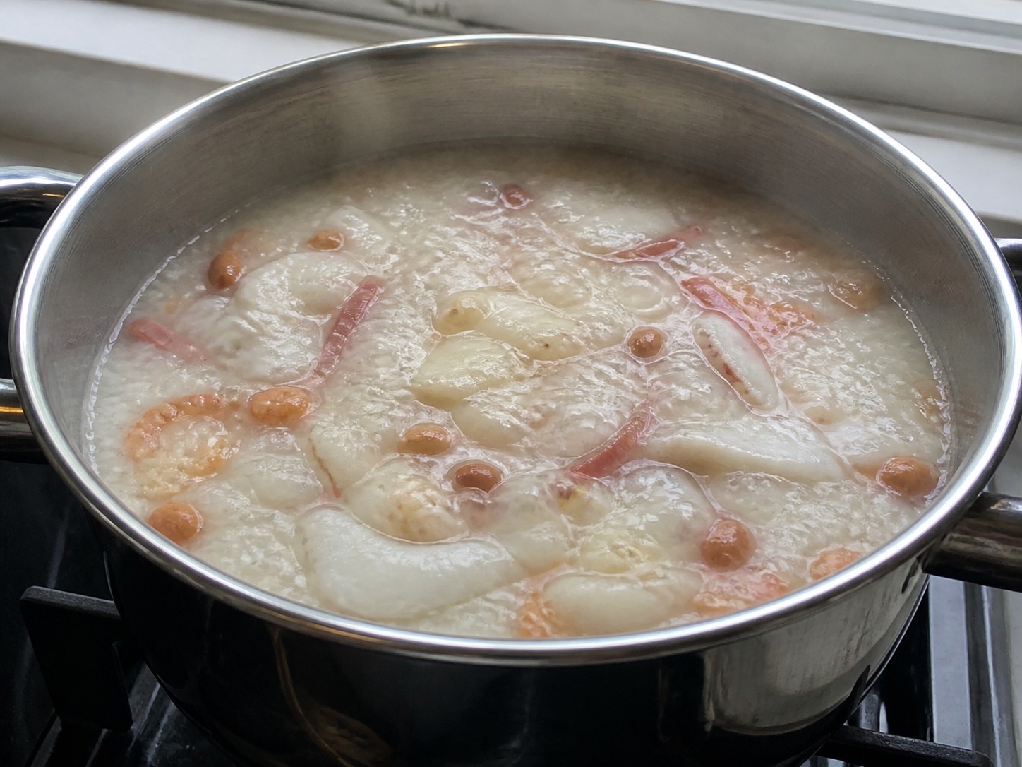 Cantonese Sampan Congee — step 10: Add the main ingredients