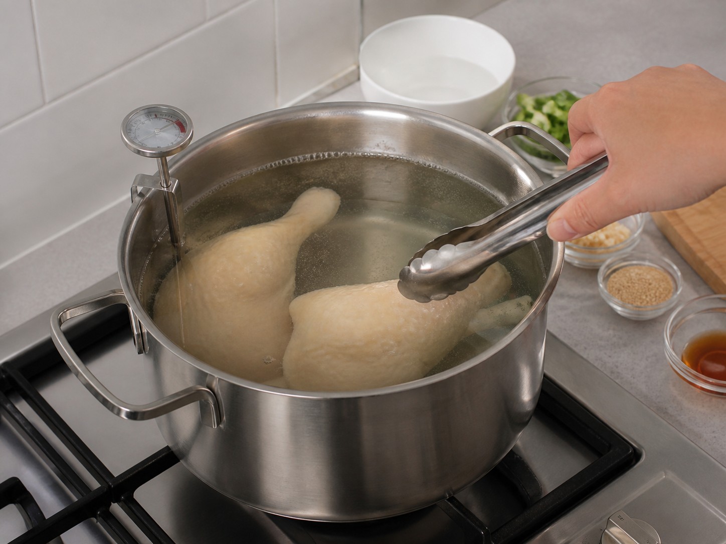 麻香手撕雞:低溫浸煮