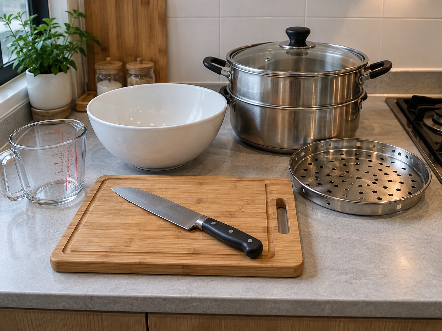 Cantonese Shrimp Rice Noodle Rolls — tools