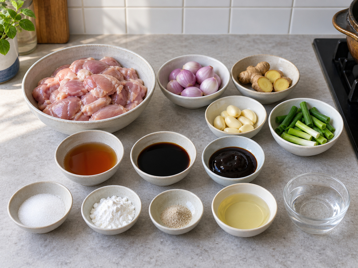 Ayam Claypot Mendesis ala Kanton — bahan