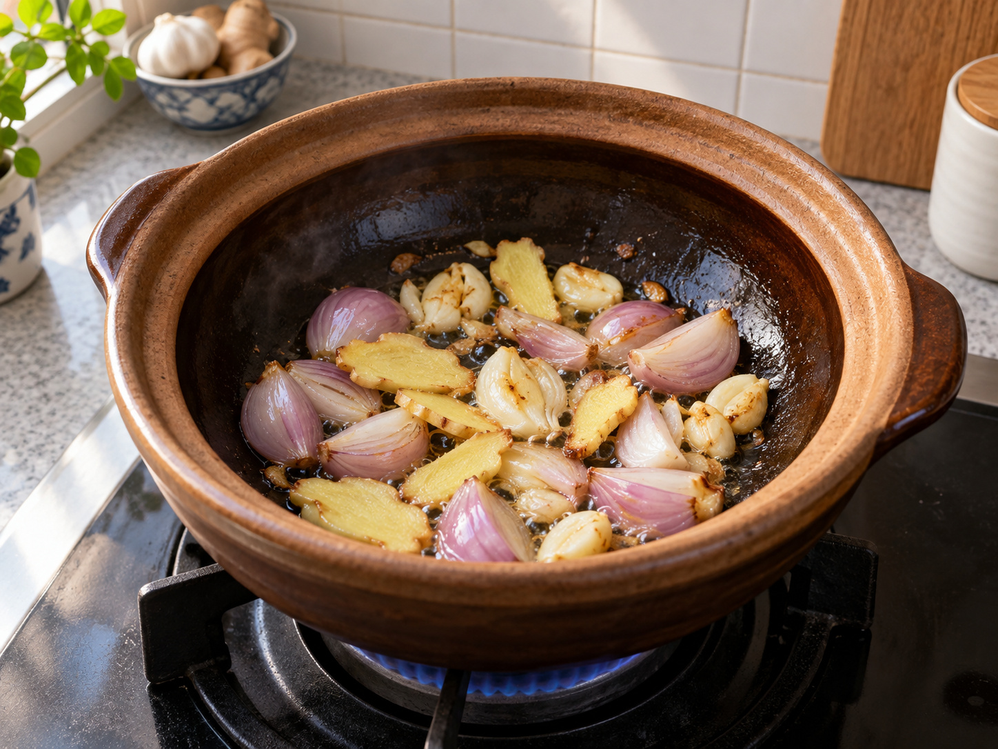 Ayam Claypot Mendesis ala Kanton — Tumis aromatik