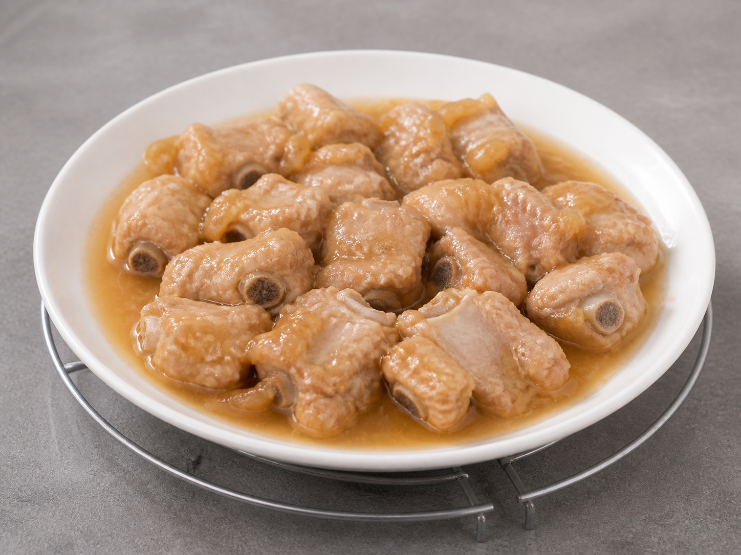 Cantonese Steamed Pork Ribs na may Plum Sauce — Pahingahin nang 2 minuto