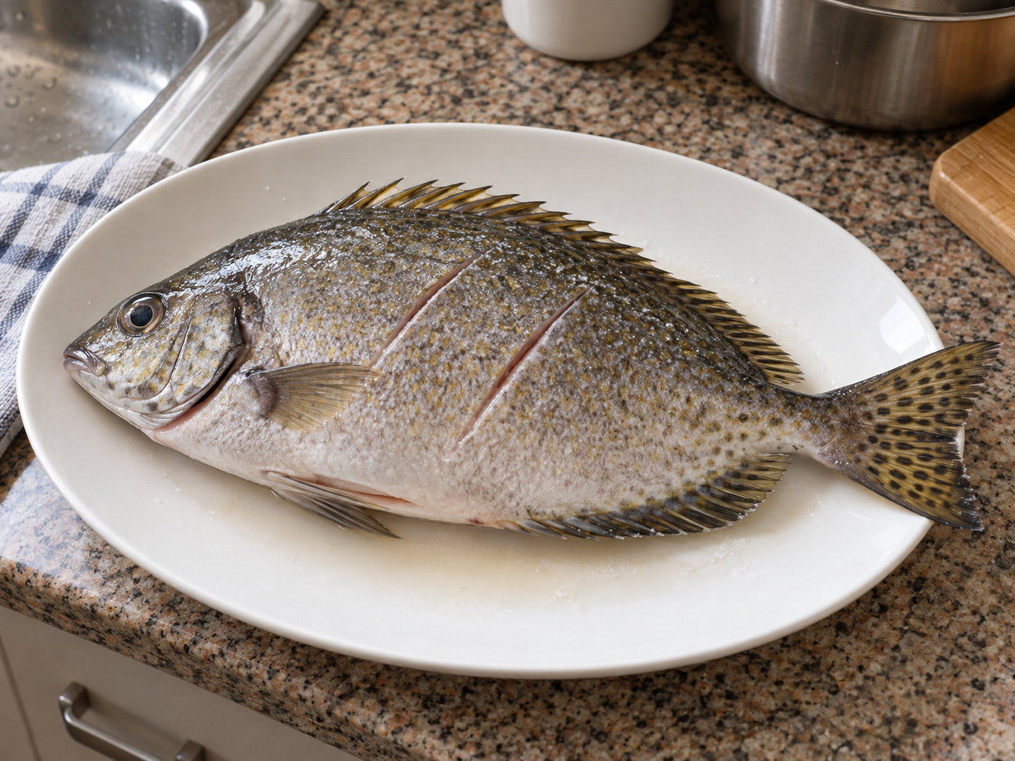 果皮蒸泥鯭 — 醃魚