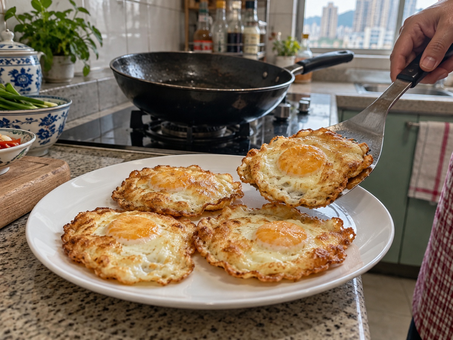 港式甜酸煎蛋 — 盛起雞蛋