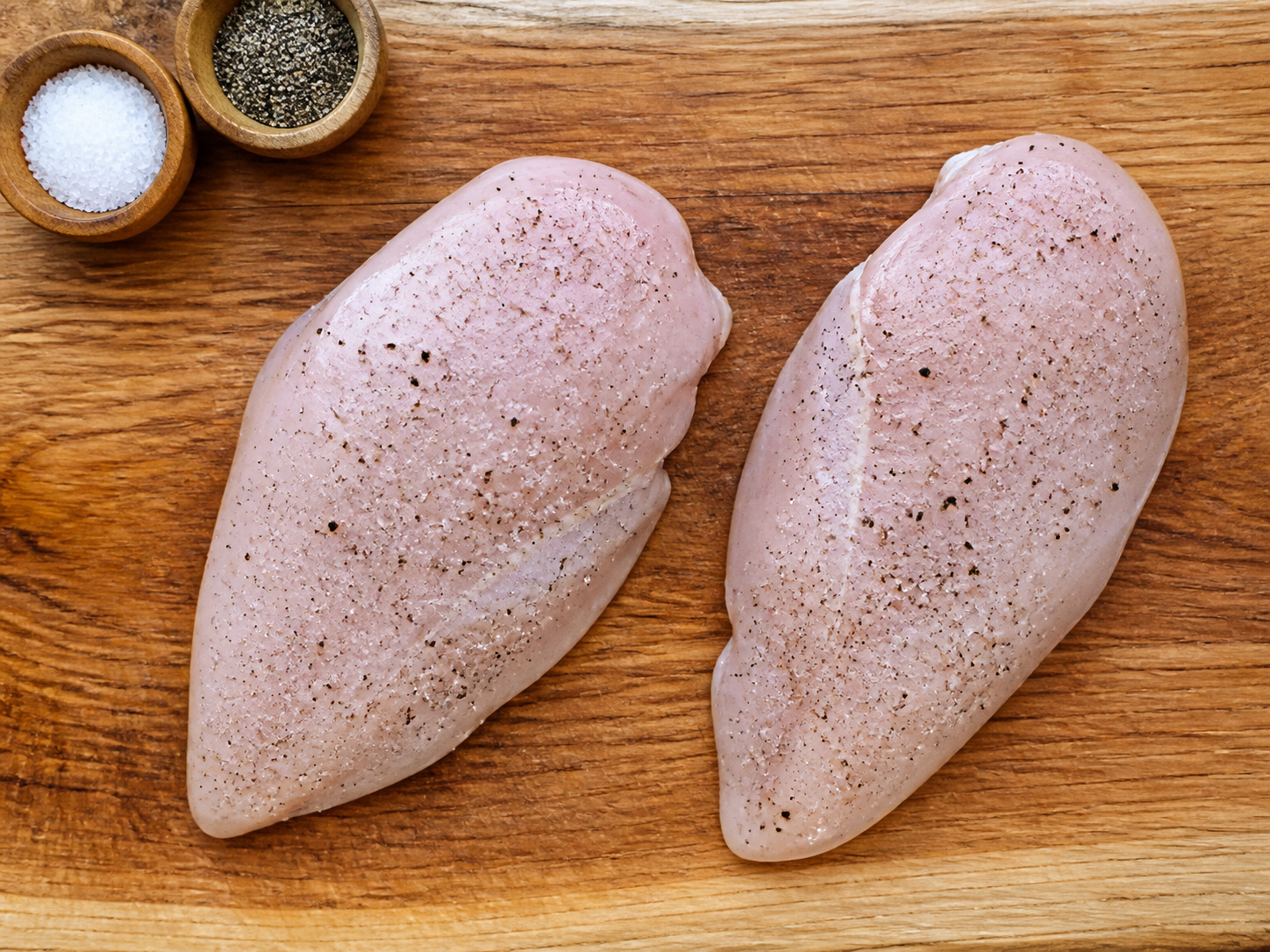 Chicken Caesar Salad — Season the chicken