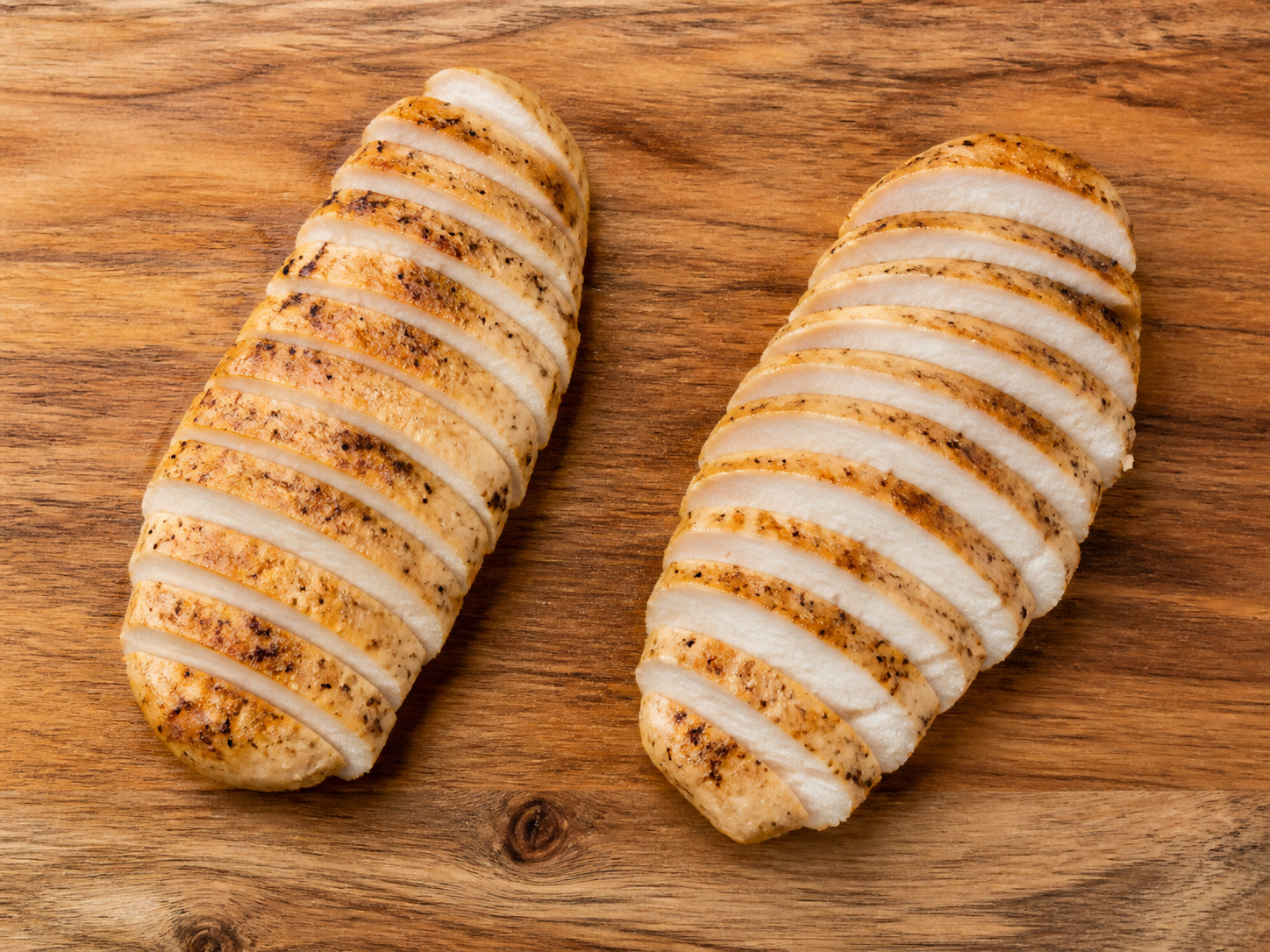 Chicken Caesar Salad — Slice the chicken