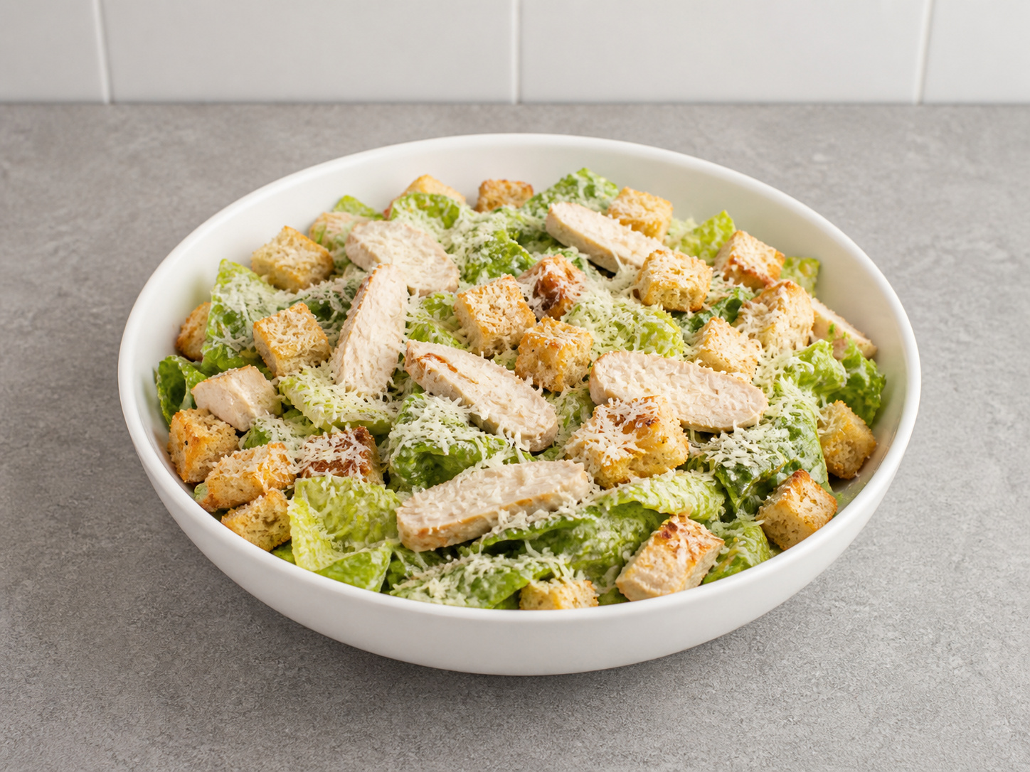 Chicken Caesar Salad — Finish and serve
