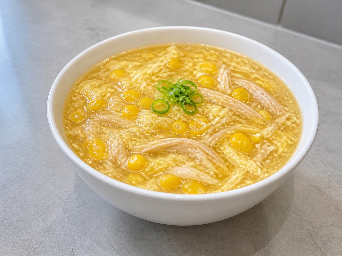 Malapot na Sabaw ng Manok at Mais finished dish