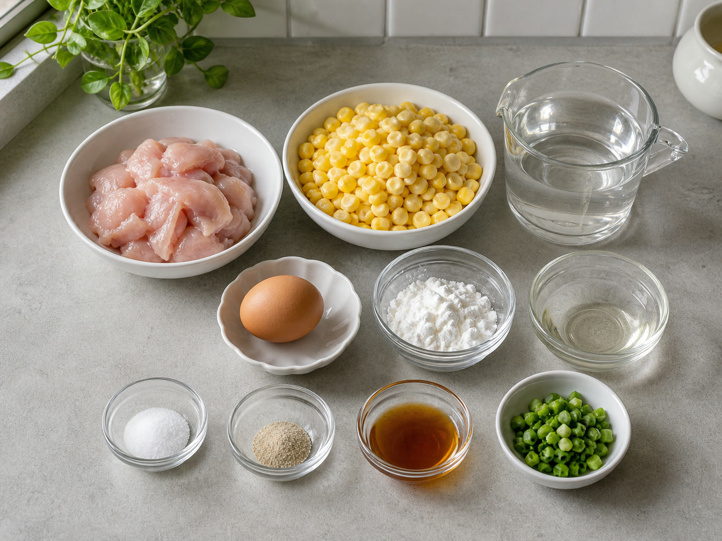 Sup Kental Ayam dan Jagung Manis complete ingredient overview