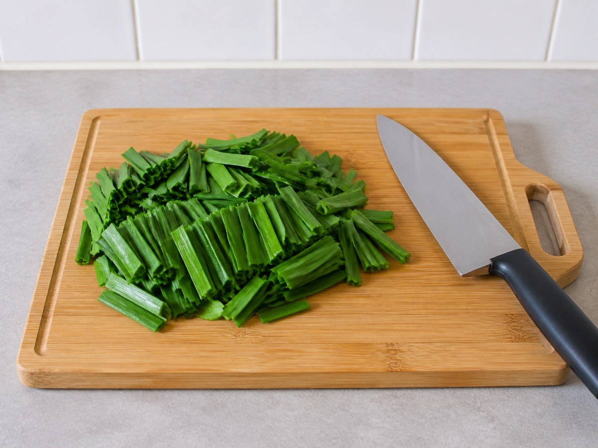 Chinese Chive Omelette: Prepare the main ingredient