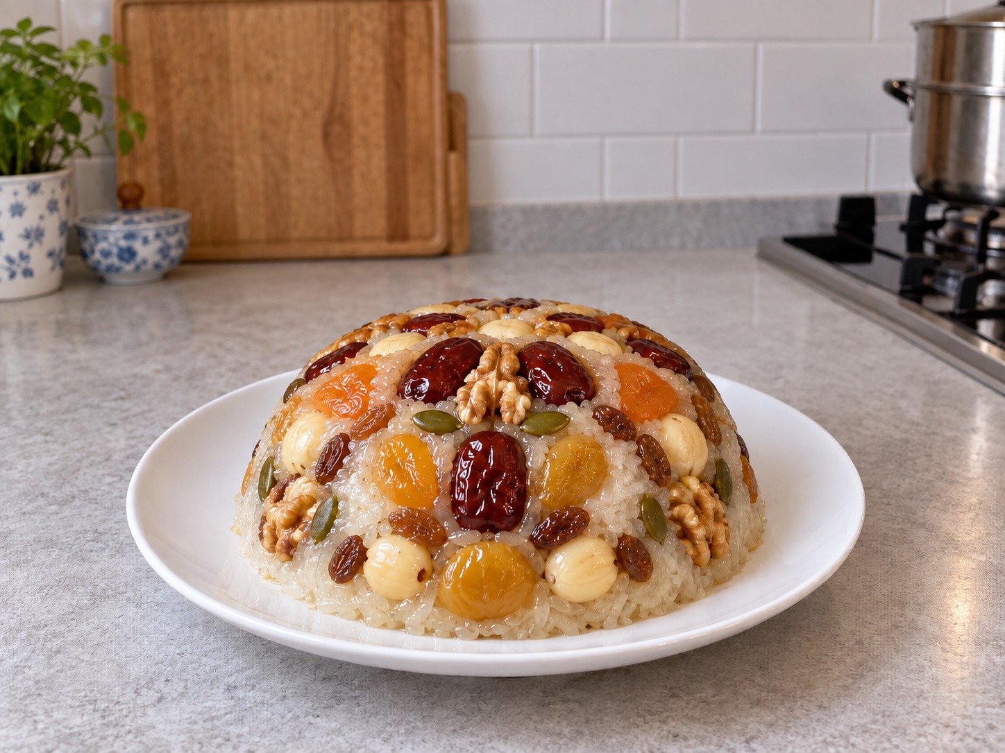 Eight Treasure Sweet Glutinous Rice — finished dish