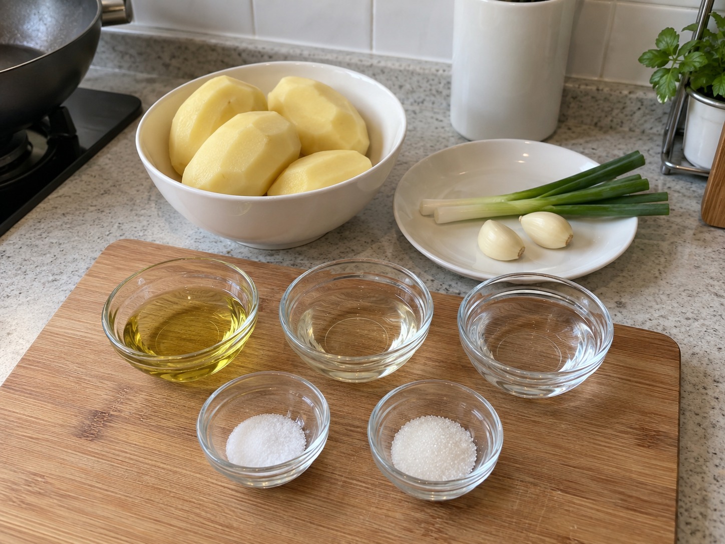 醋溜土豆絲 — 材料