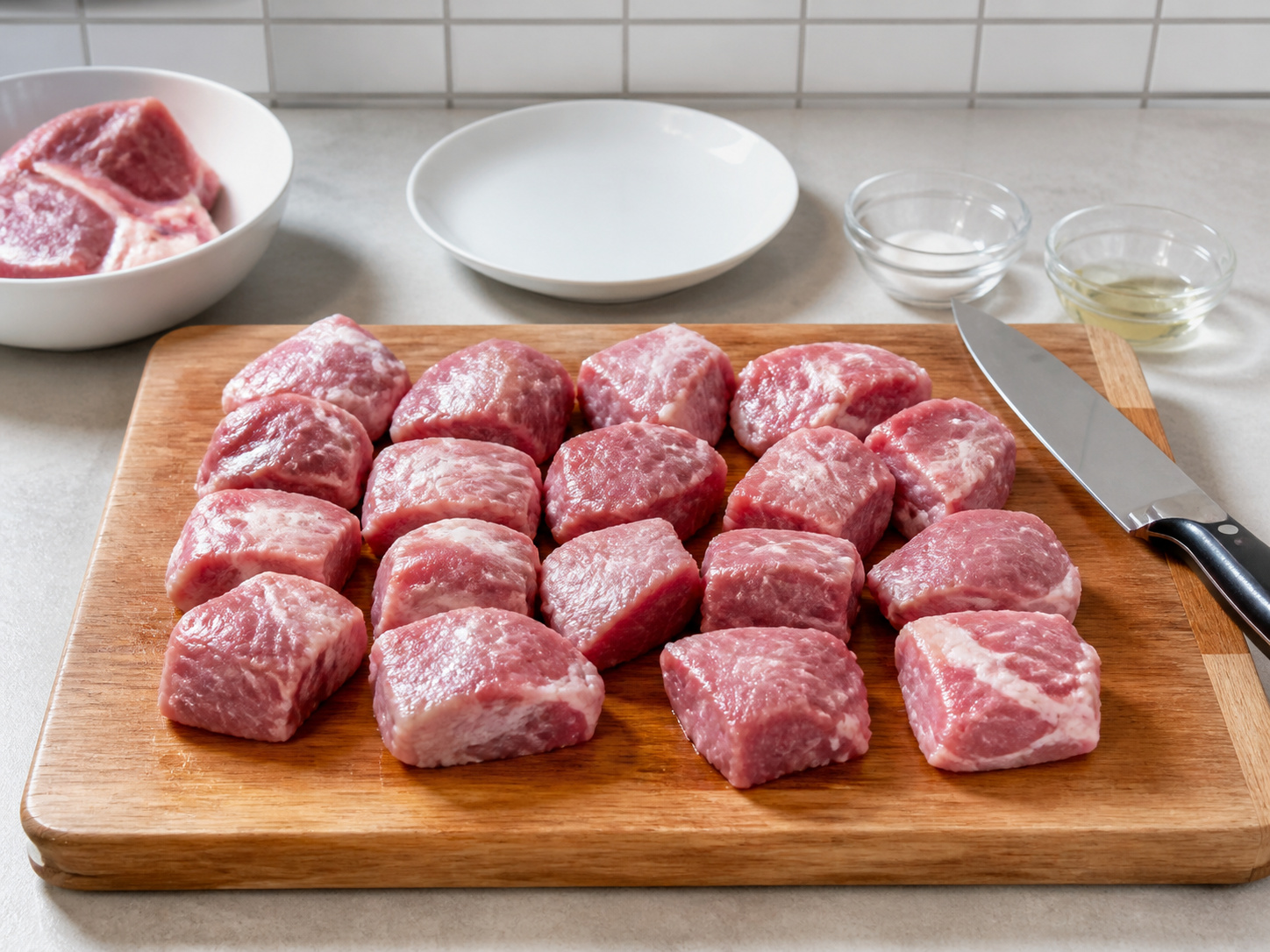 Bahu Babi Rebus Cider dengan Apel — Potong daging babi