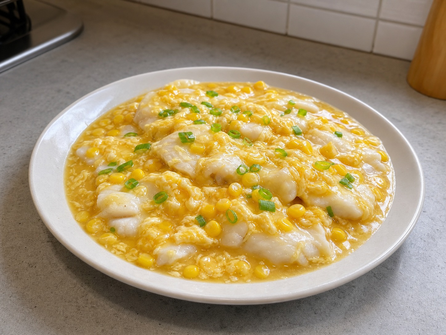 粟米魚柳 Fish Fillet with Sweet Corn Sauce