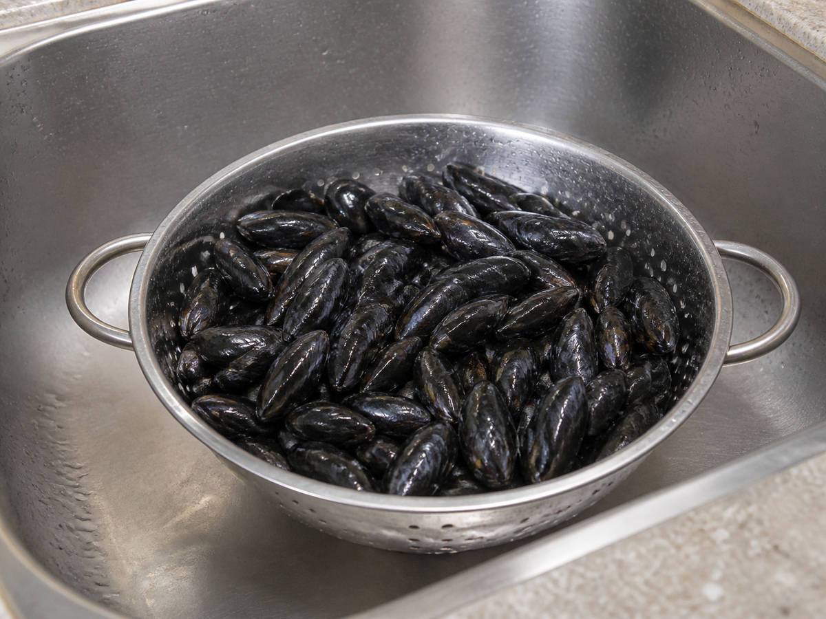 Creamy Dijon Mussels na may Leeks: Ihanda ang mga sangkap