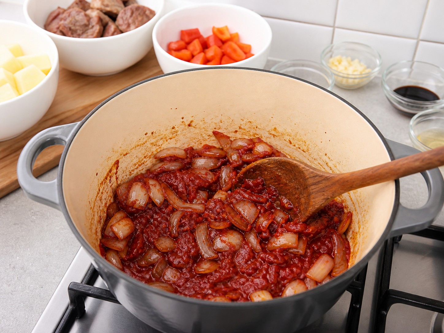 Kaldereta Daging Sapi Filipina — langkah 6