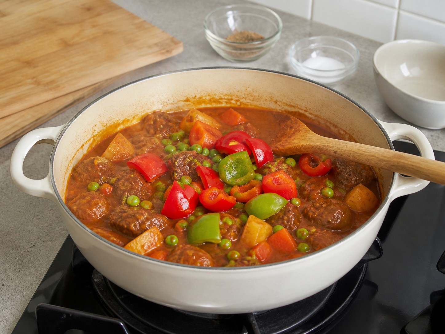 Kaldereta Daging Sapi Filipina — langkah 10
