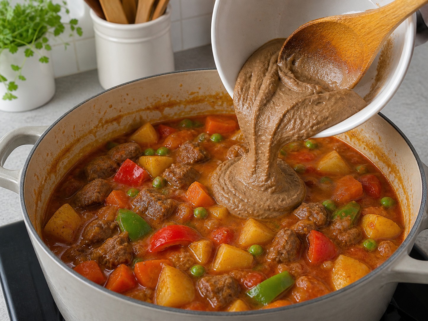 Kaldereta Daging Sapi Filipina — langkah 11
