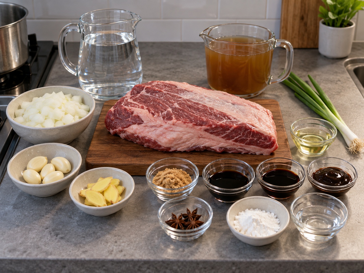 Semur Daging Sapi Pares Filipina — bahan