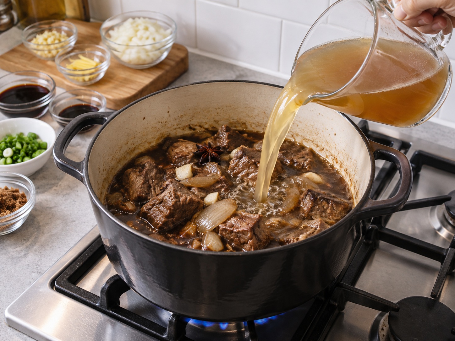 Semur Daging Sapi Pares Filipina — Tuang kaldu