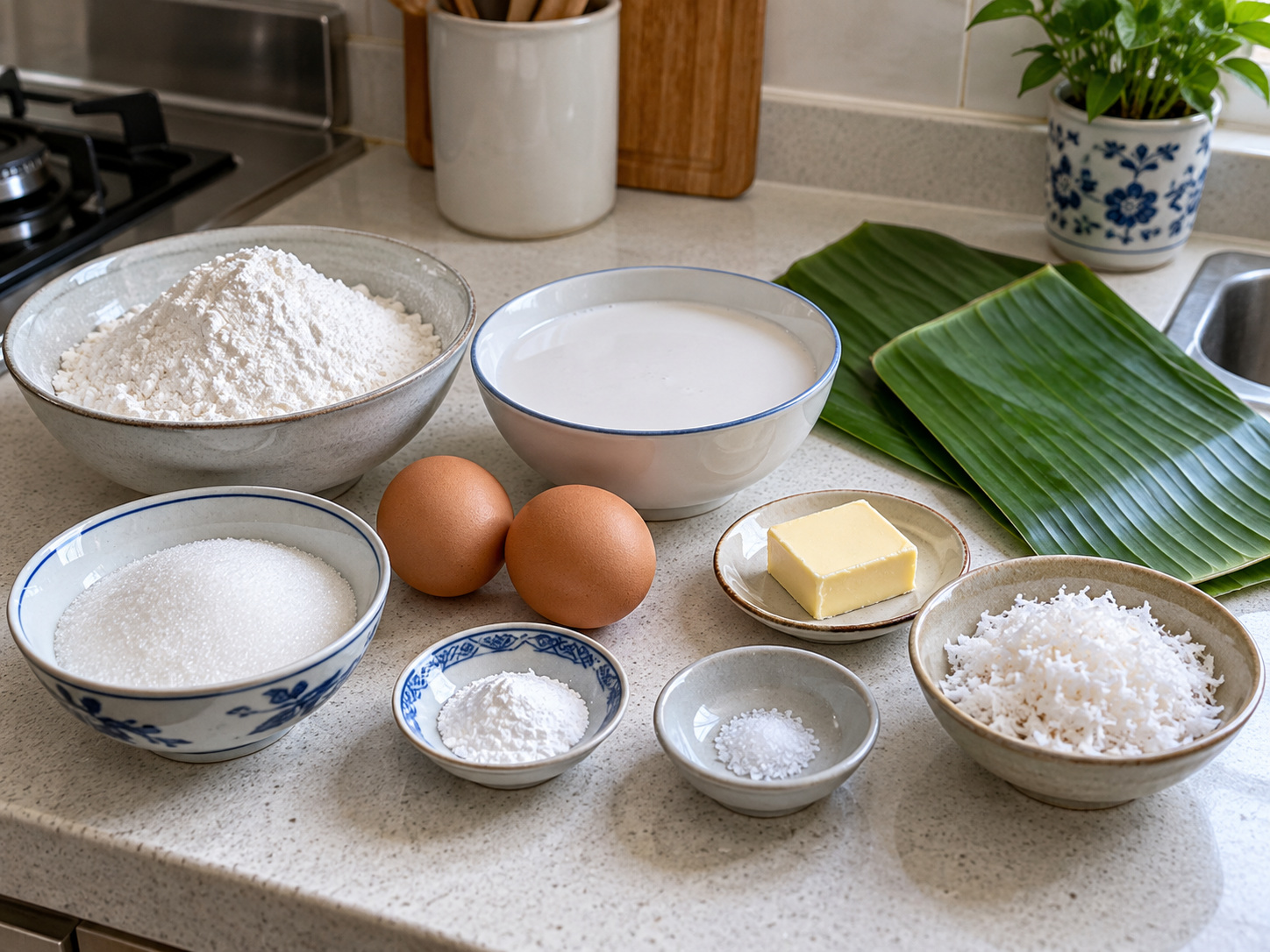 菲律賓椰香米糕 Bibingka — 材料