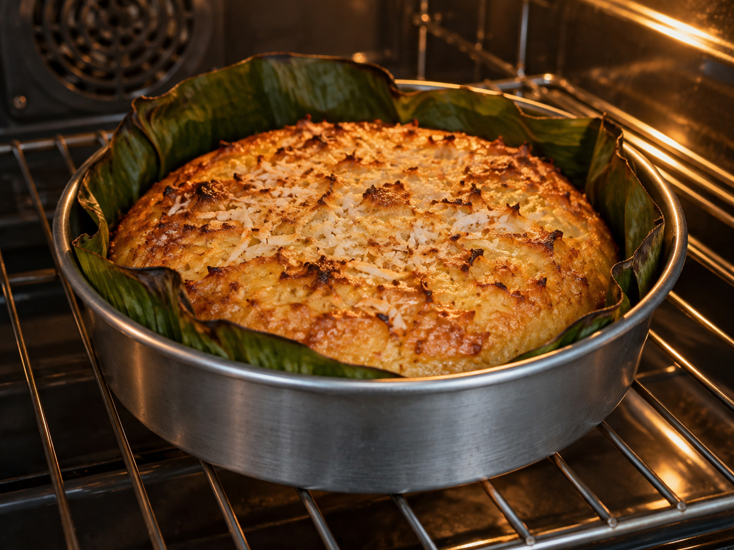 菲律賓椰香米糕 Bibingka — 續焗至金黃