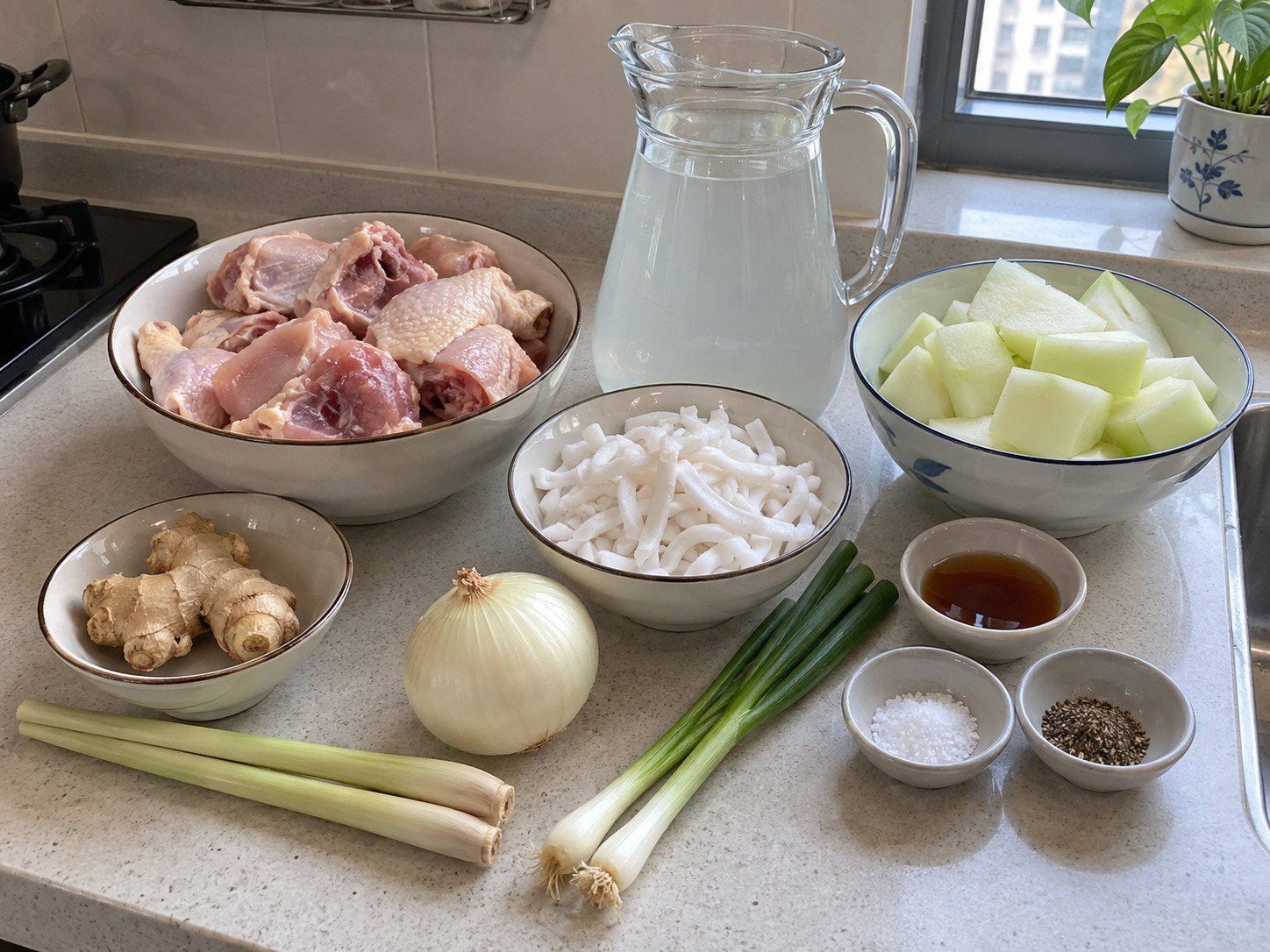 Binakol Coconut Chicken Soup — ingredients