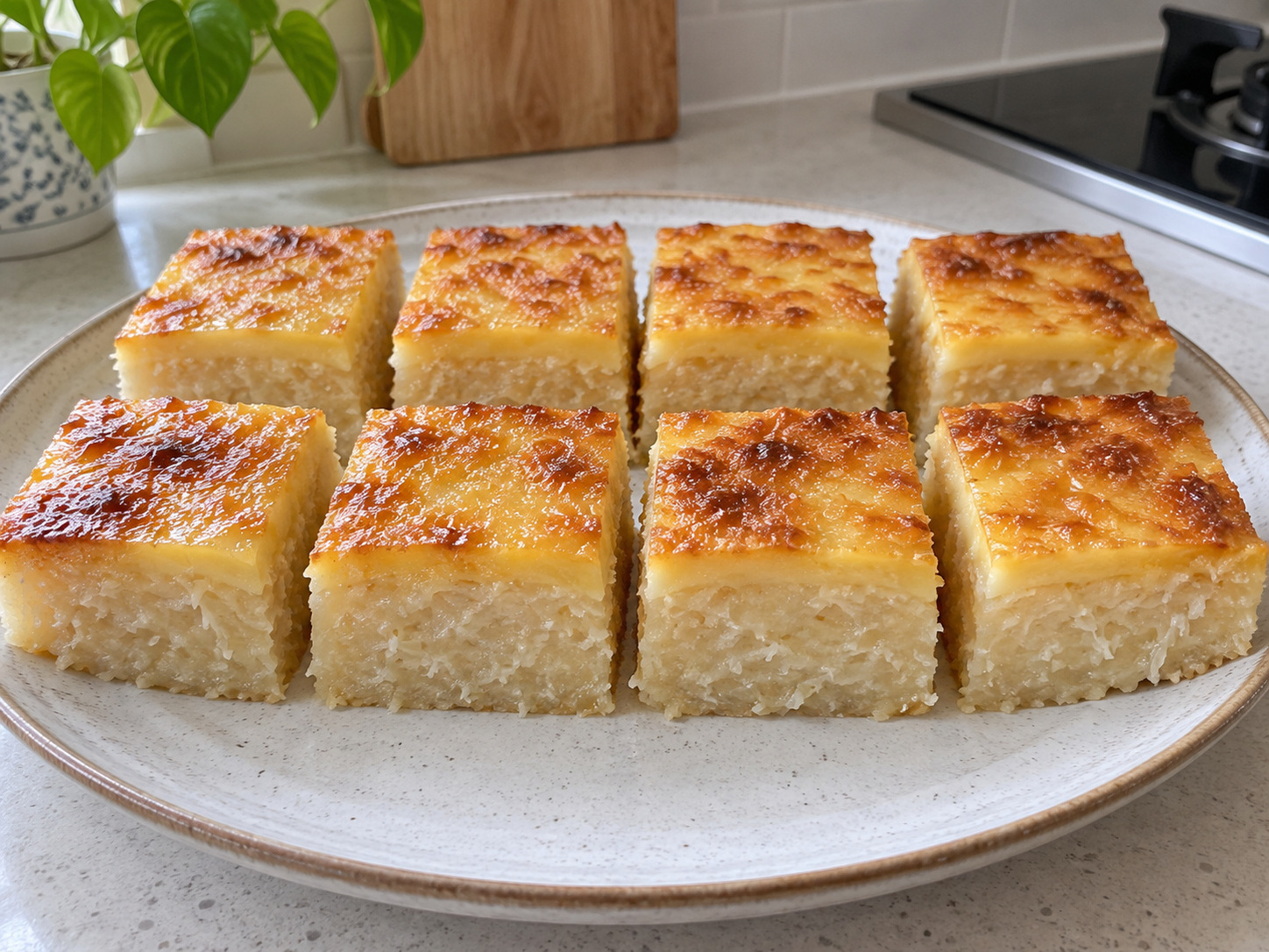 菲律賓木薯椰奶糕 Cassava Cake — 完成圖