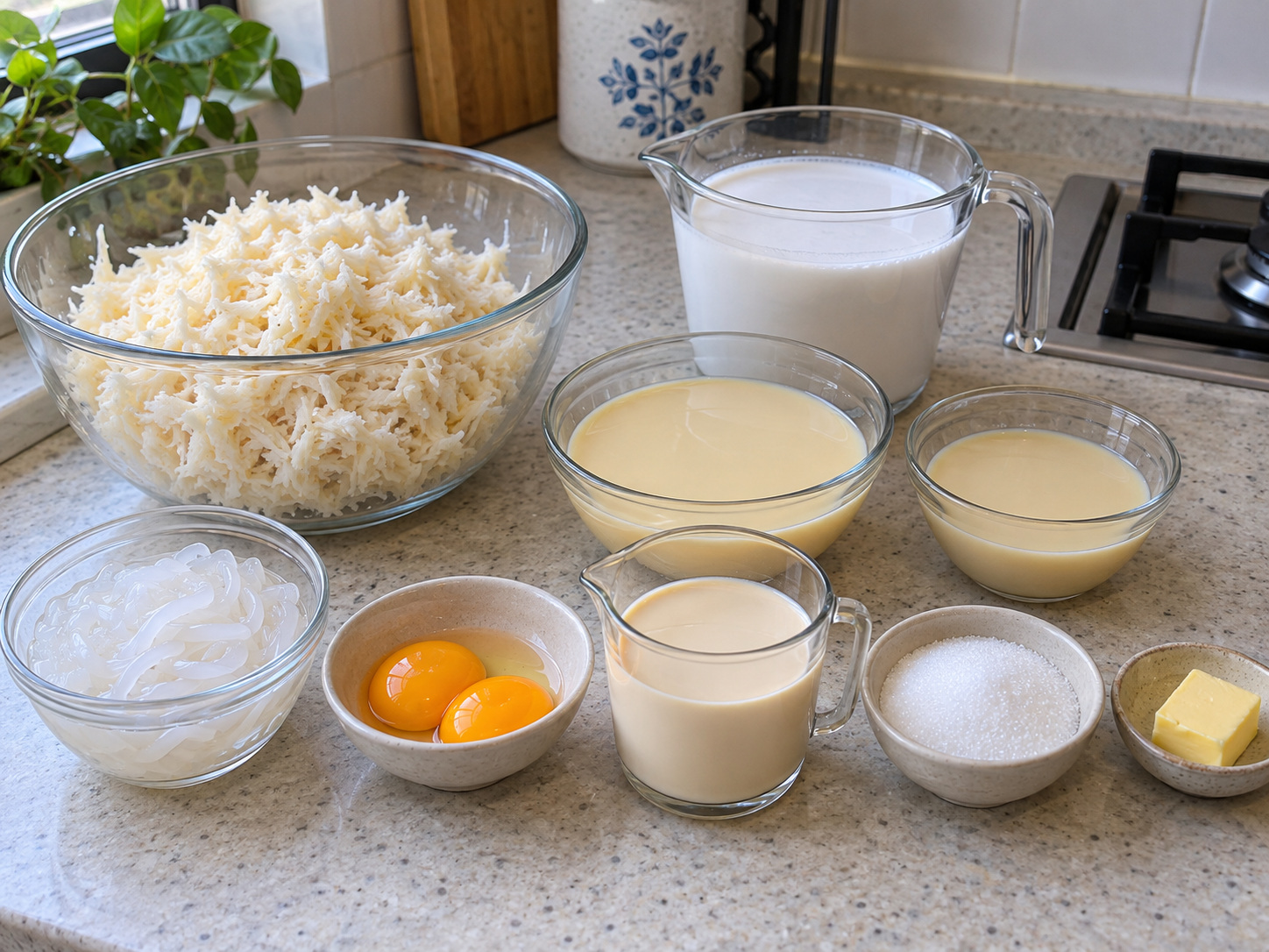 菲律賓木薯椰奶糕 Cassava Cake — 材料