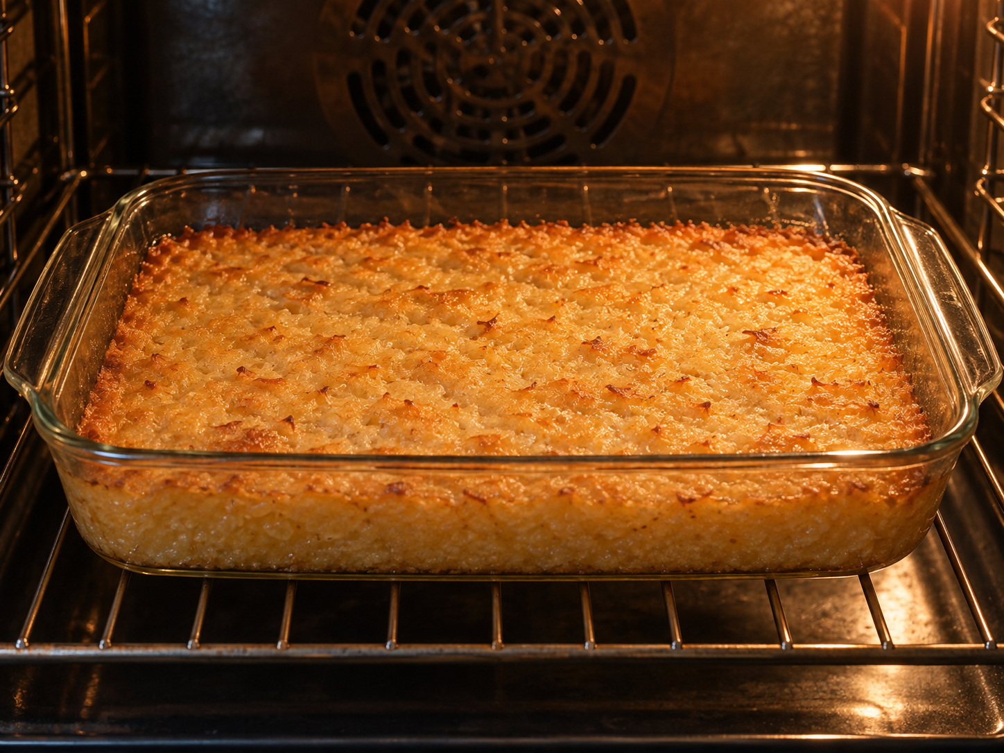 菲律賓木薯椰奶糕 Cassava Cake — 以190°C焗約50分鐘