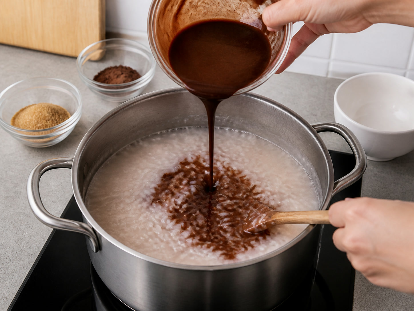 Champorado: Idagdag ang cocoa