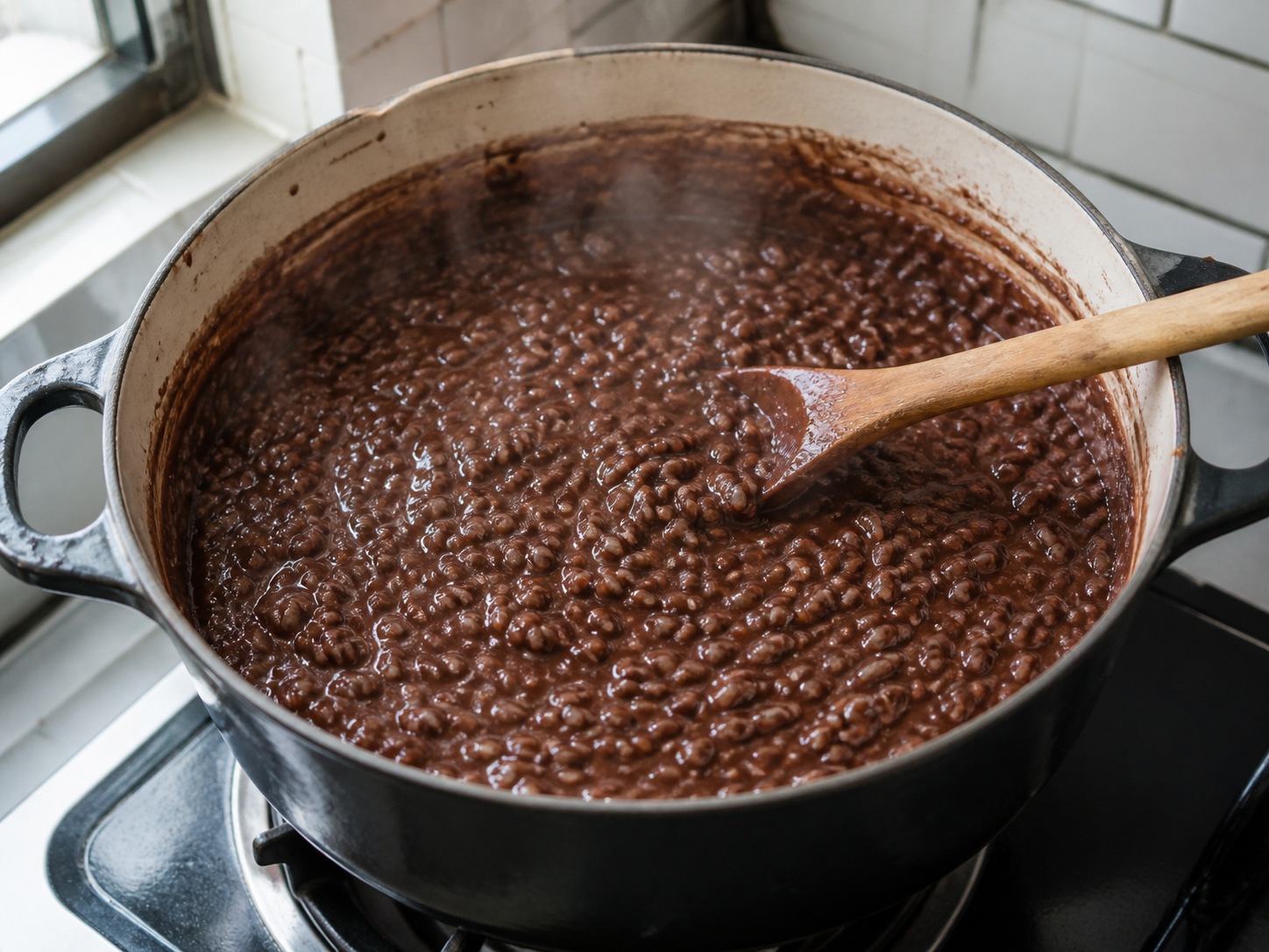Champorado: Pakuluan hanggang malapot