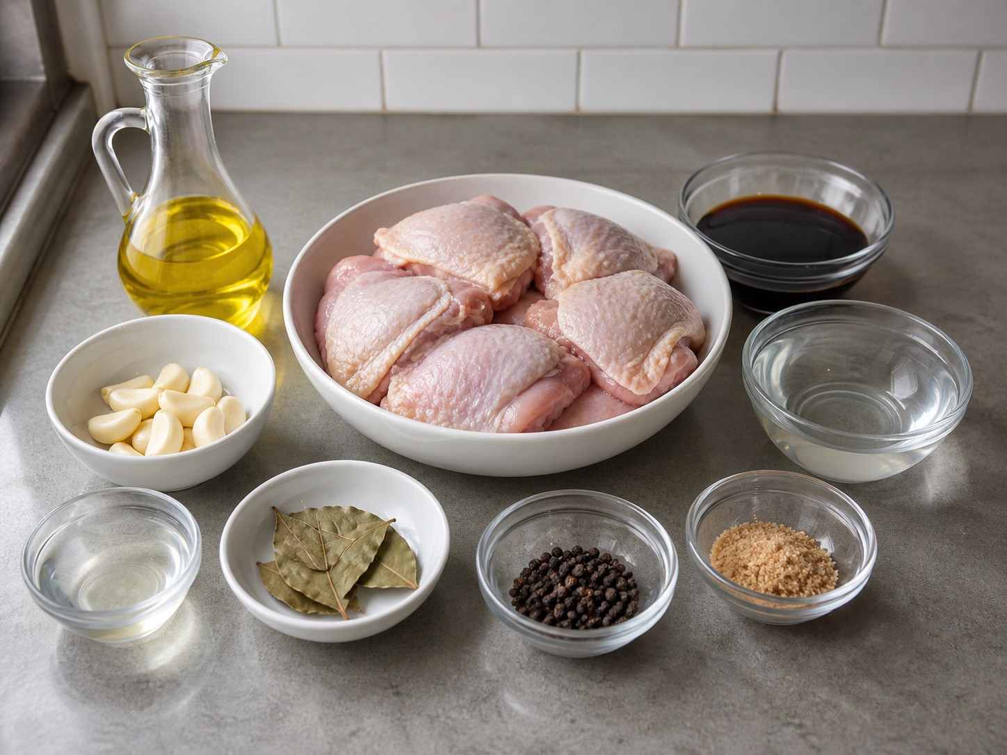 Adobo Ayam Filipina — bahan