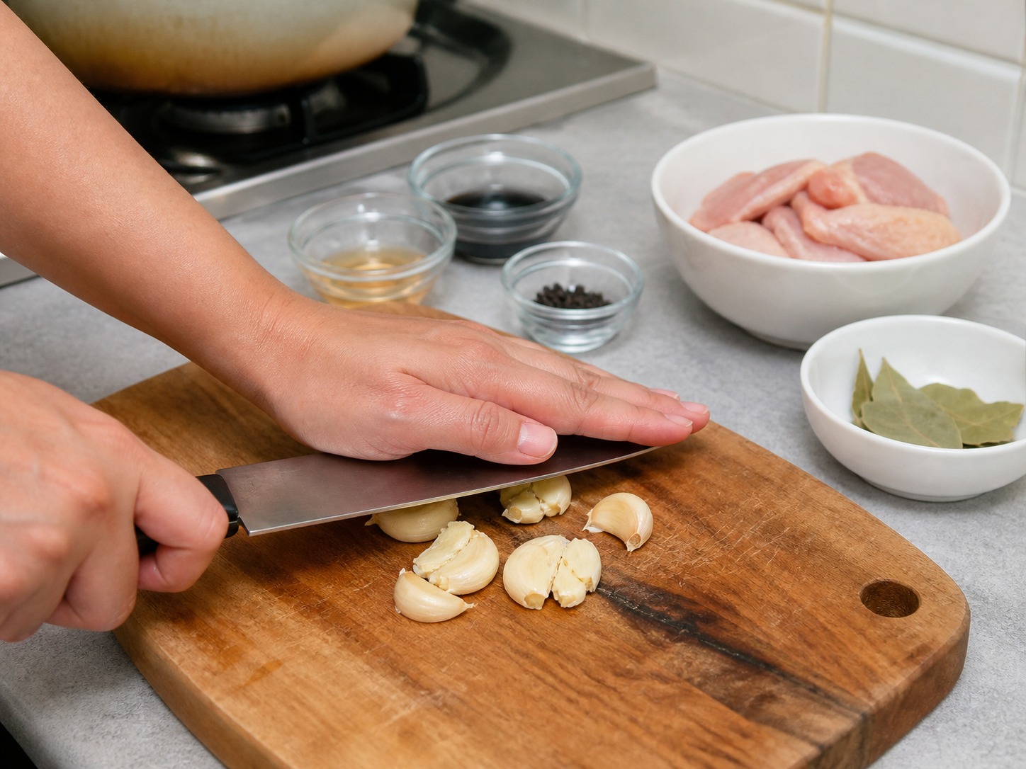 Adobo Ayam Filipina — langkah 3