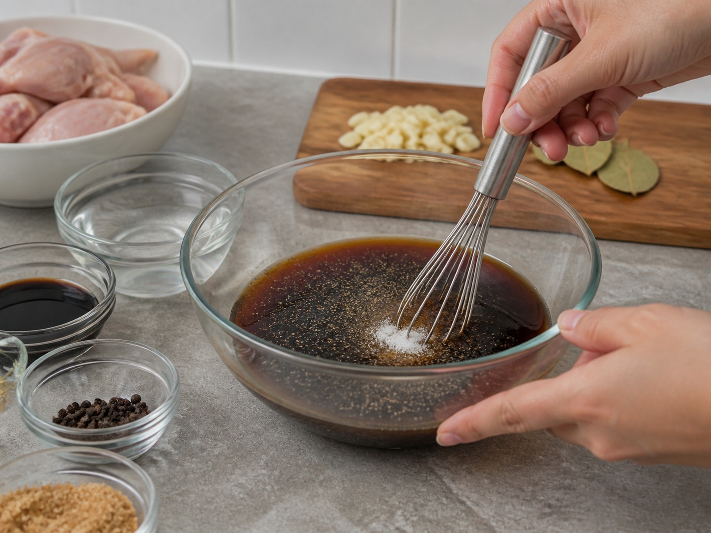 Adobo Ayam Filipina — langkah 4