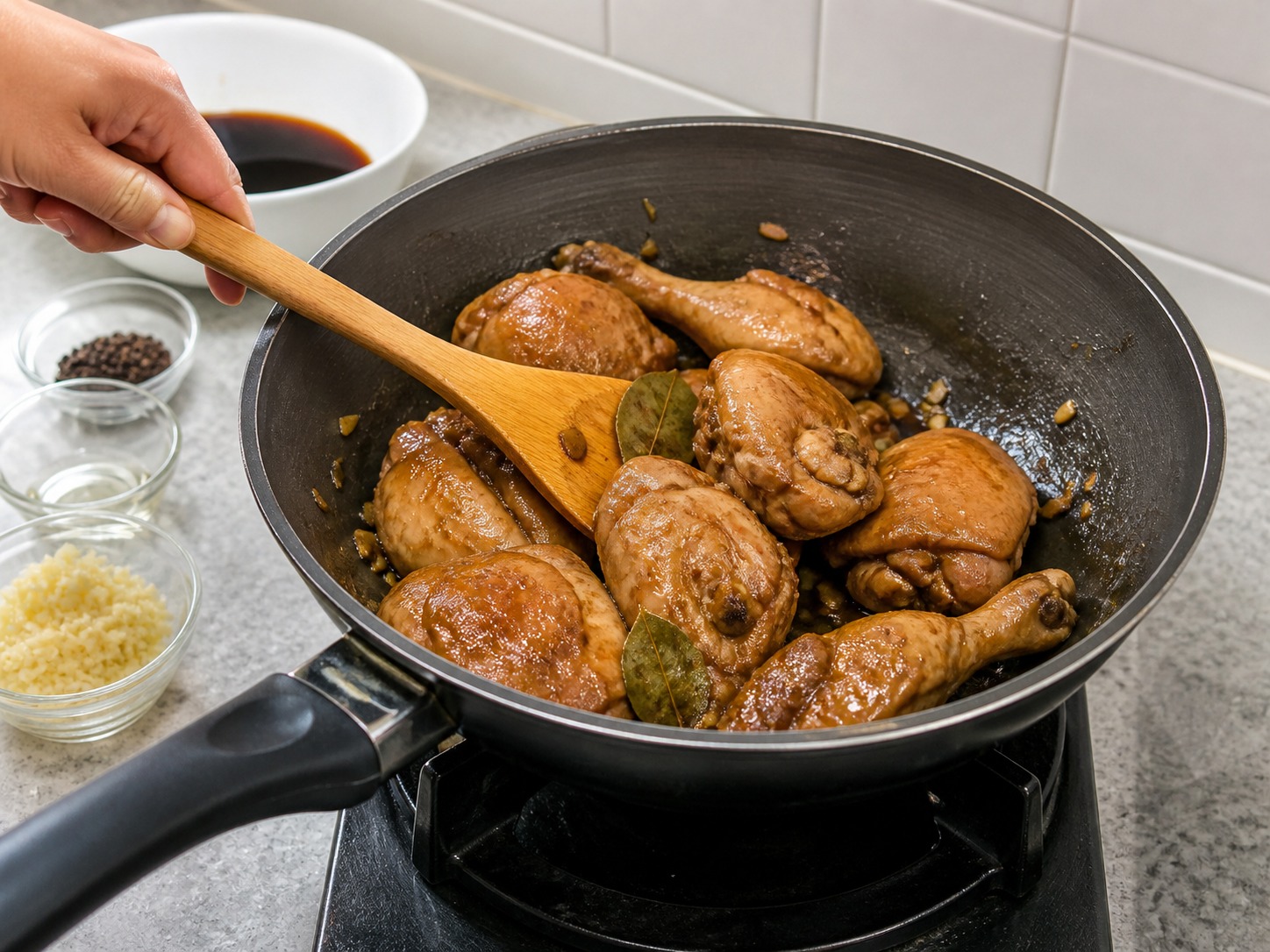 Adobo Ayam Filipina — langkah 7