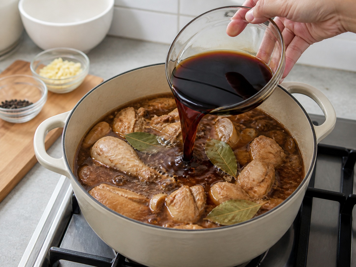 Adobo Ayam Filipina — langkah 8