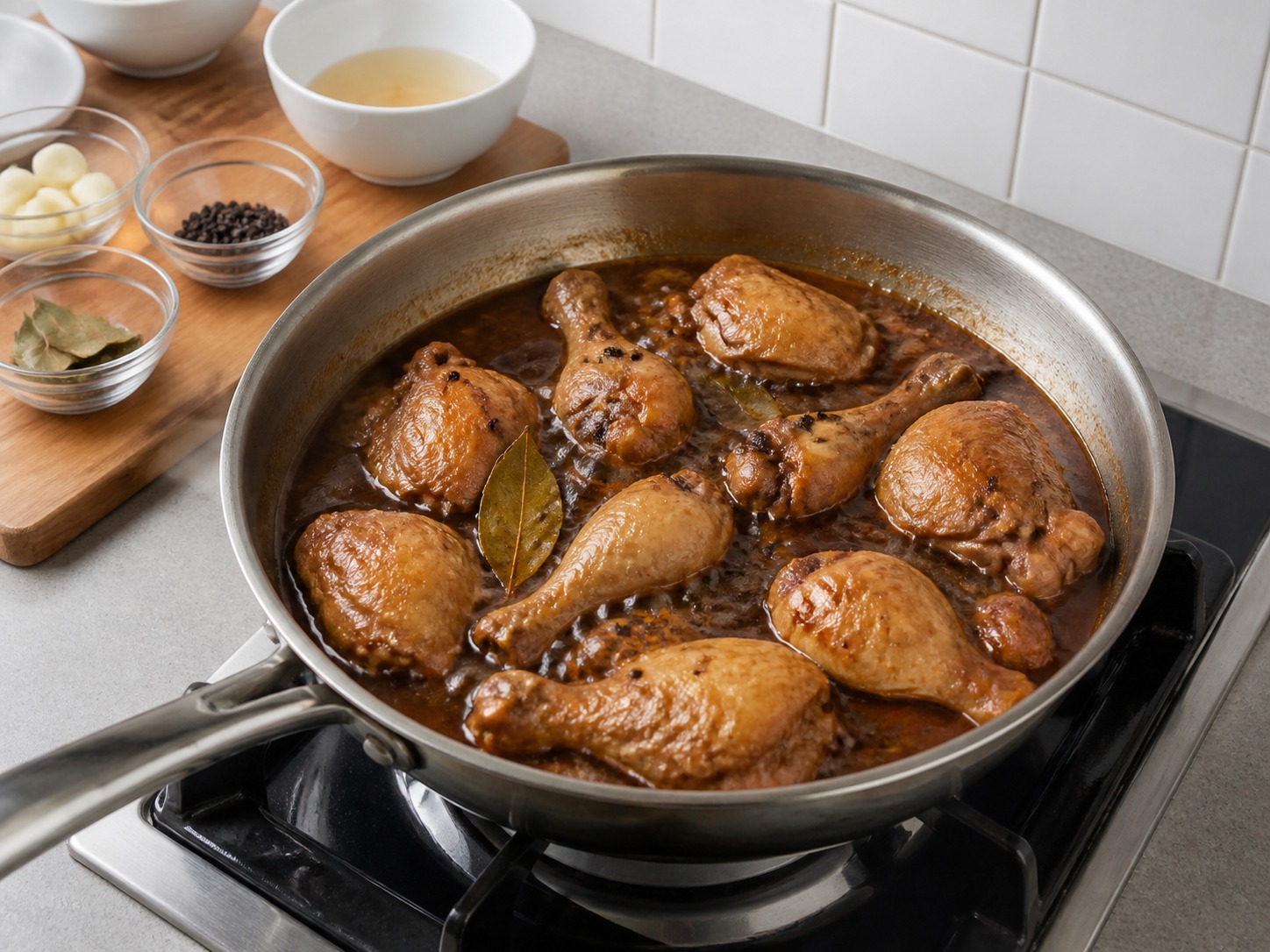 Adobo Ayam Filipina — langkah 10