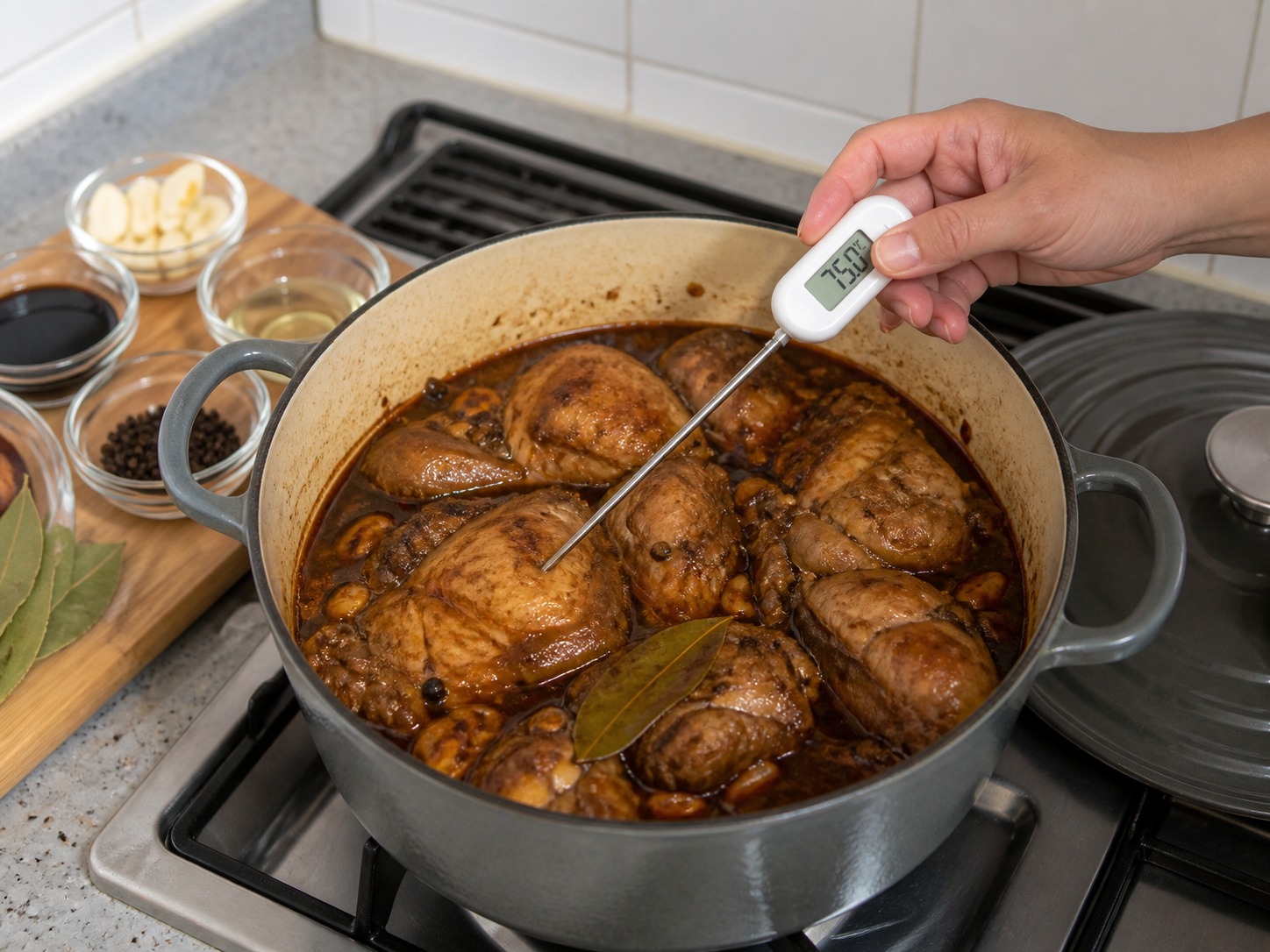 Adobo Ayam Filipina — langkah 11