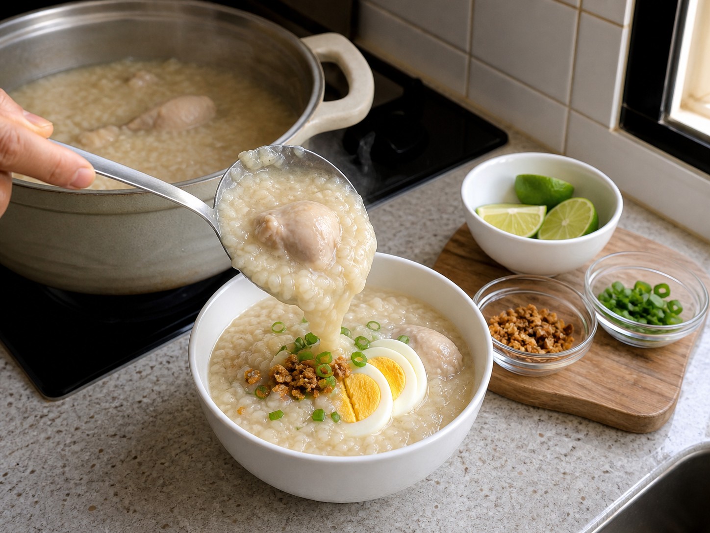 Bubur Ayam Jahe ala Filipina — langkah 12