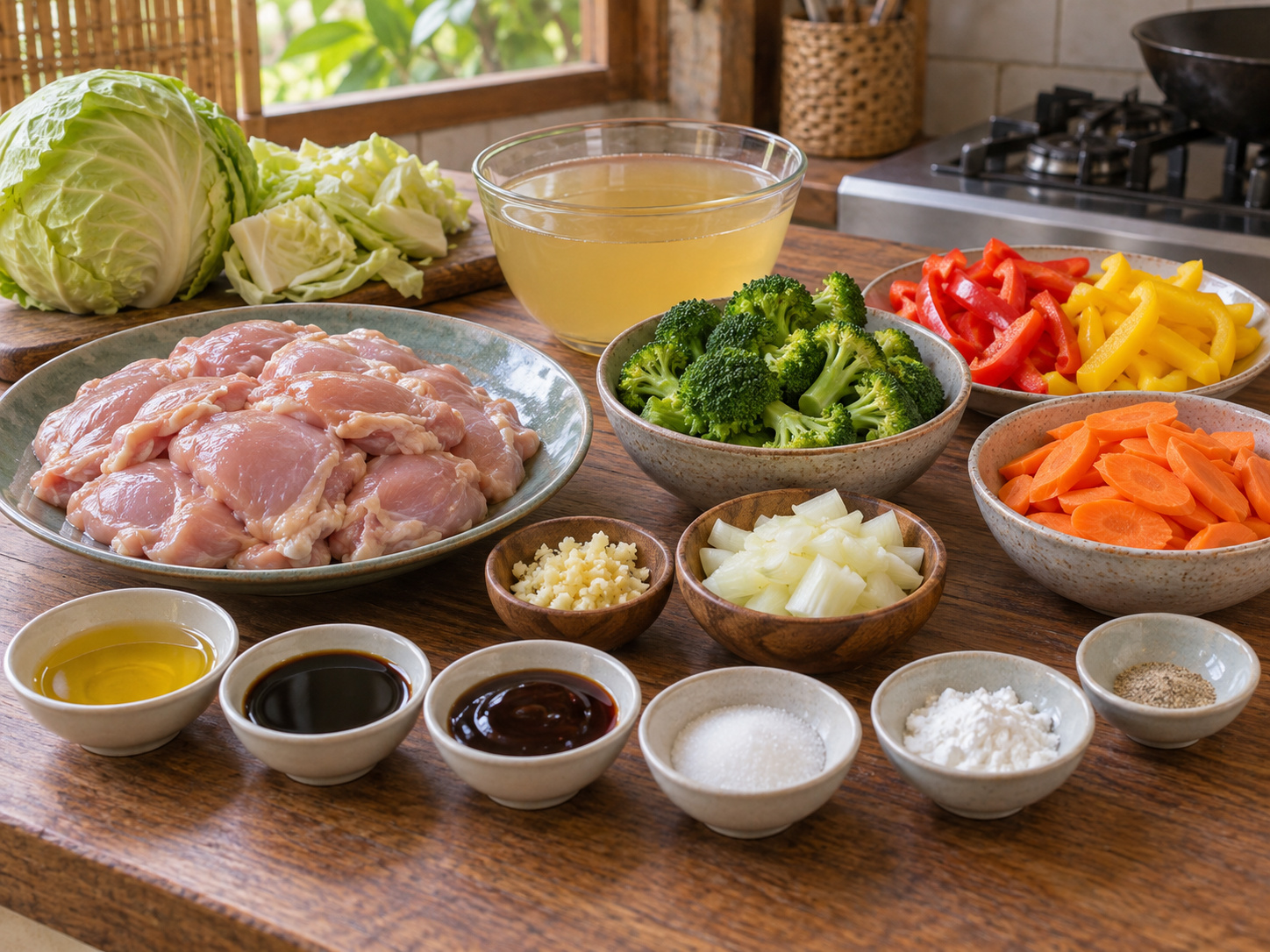 菲律賓雞肉雜菜小炒 — 材料