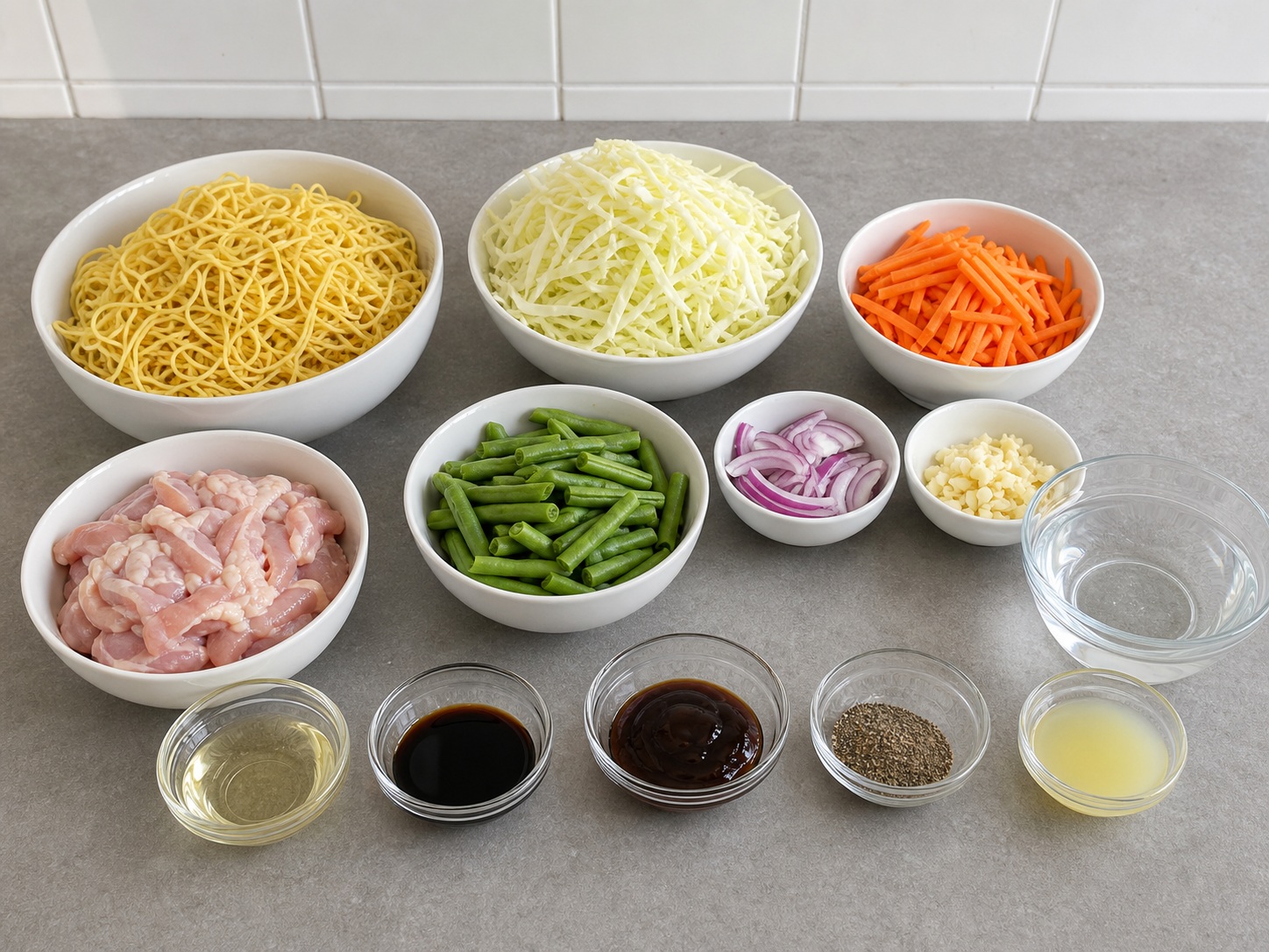 Filipino Chicken Pancit Canton — ingredient overview