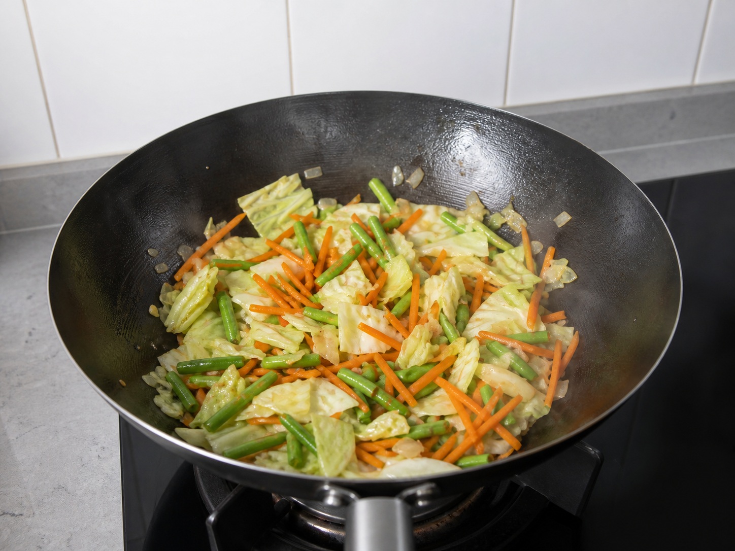Filipino Chicken Pancit Canton — Stir-fry vegetables